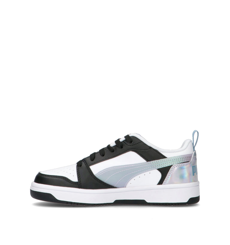 PUMA REBOUND V6 LO SPACE BELLE JR Sneaker ragazzo bianca/nera