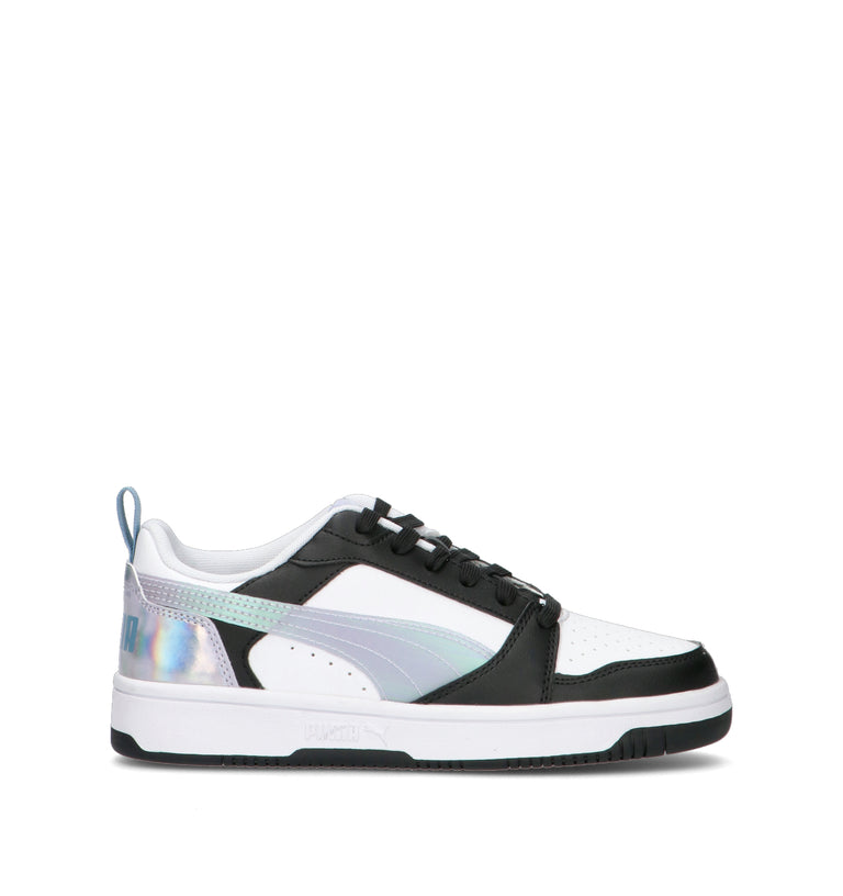 PUMA REBOUND V6 LO SPACE BELLE JR Sneaker ragazzo bianca/nera