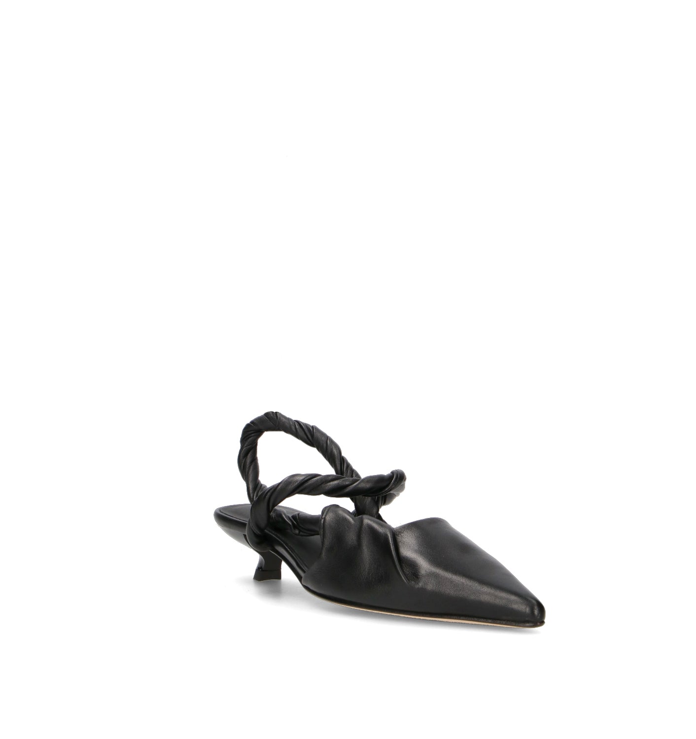 JVAM Slingback donna nera in pelle