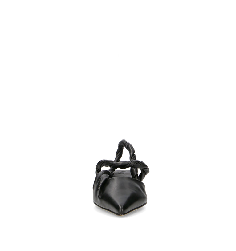JVAM Slingback donna nera in pelle