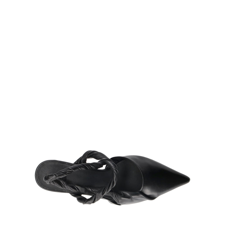 JVAM Slingback donna nera in pelle