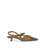 JVAM Slingback donna taupe in pelle