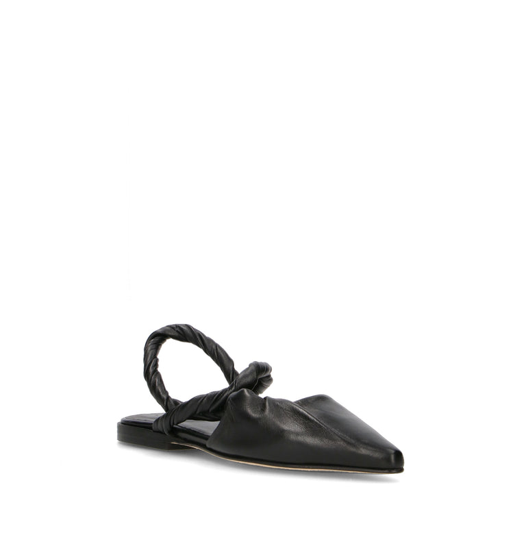 JVAM Slingback donna nera in pelle