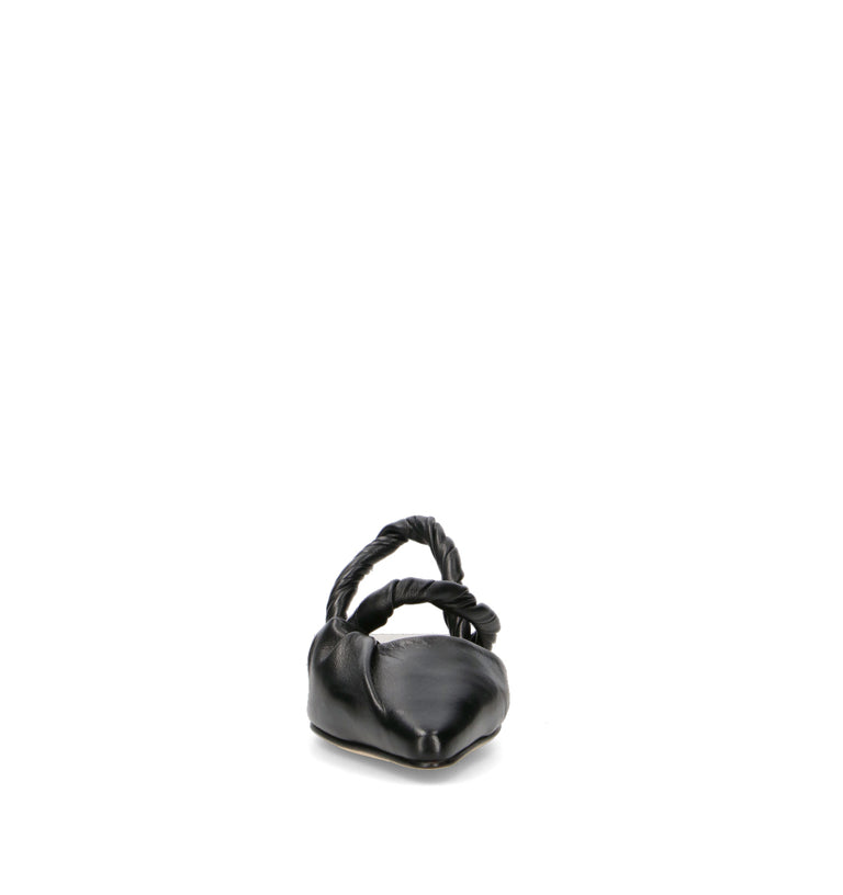JVAM Slingback donna nera in pelle