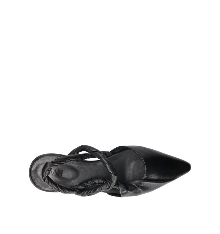 JVAM Slingback donna nera in pelle