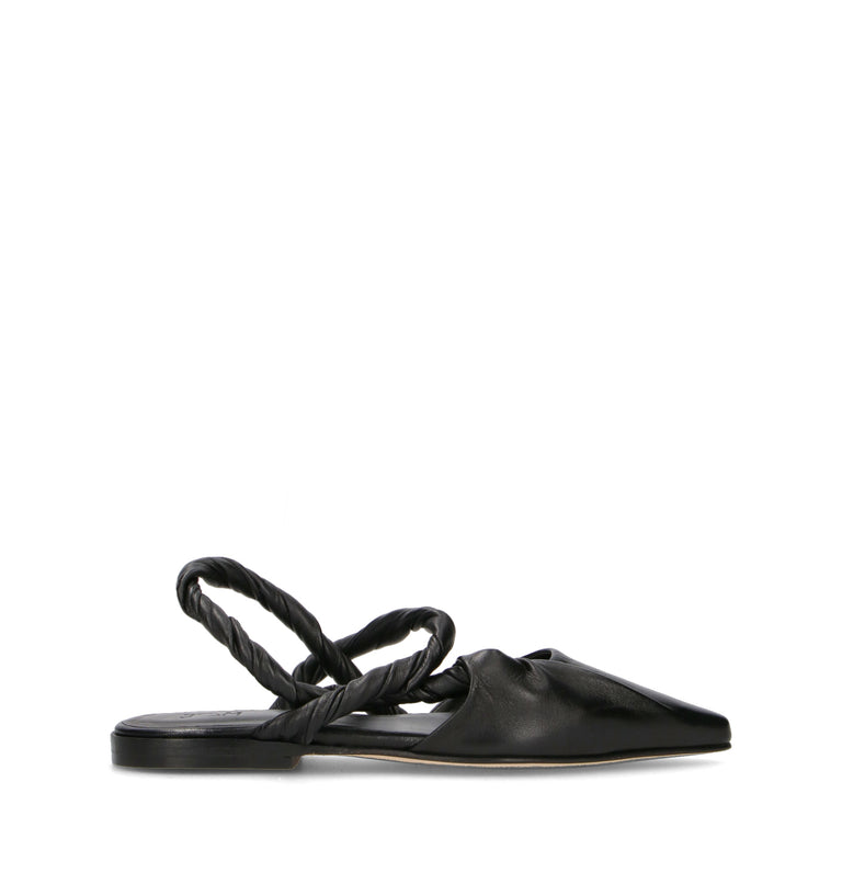 JVAM Slingback donna nera in pelle