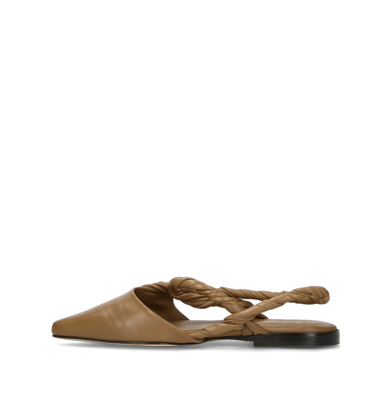 JVAM Sandalo donna taupe in pelle