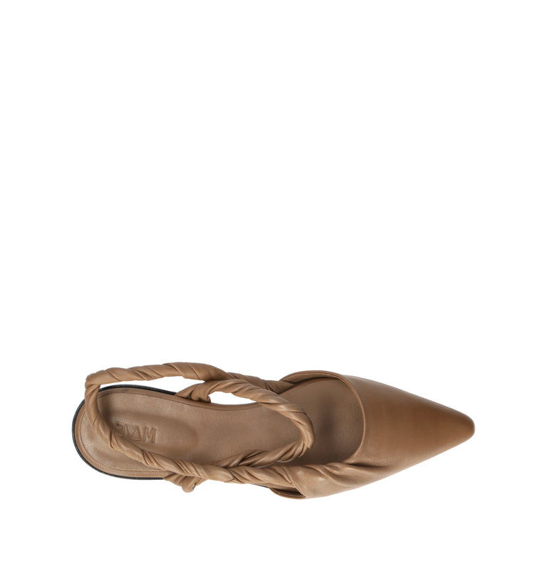 JVAM Sandalo donna taupe in pelle