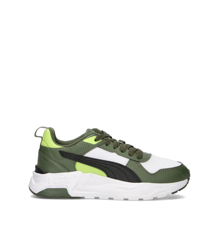 PUMA TRINITY 2 LT Jr Sneaker ragazzo verde/bianca