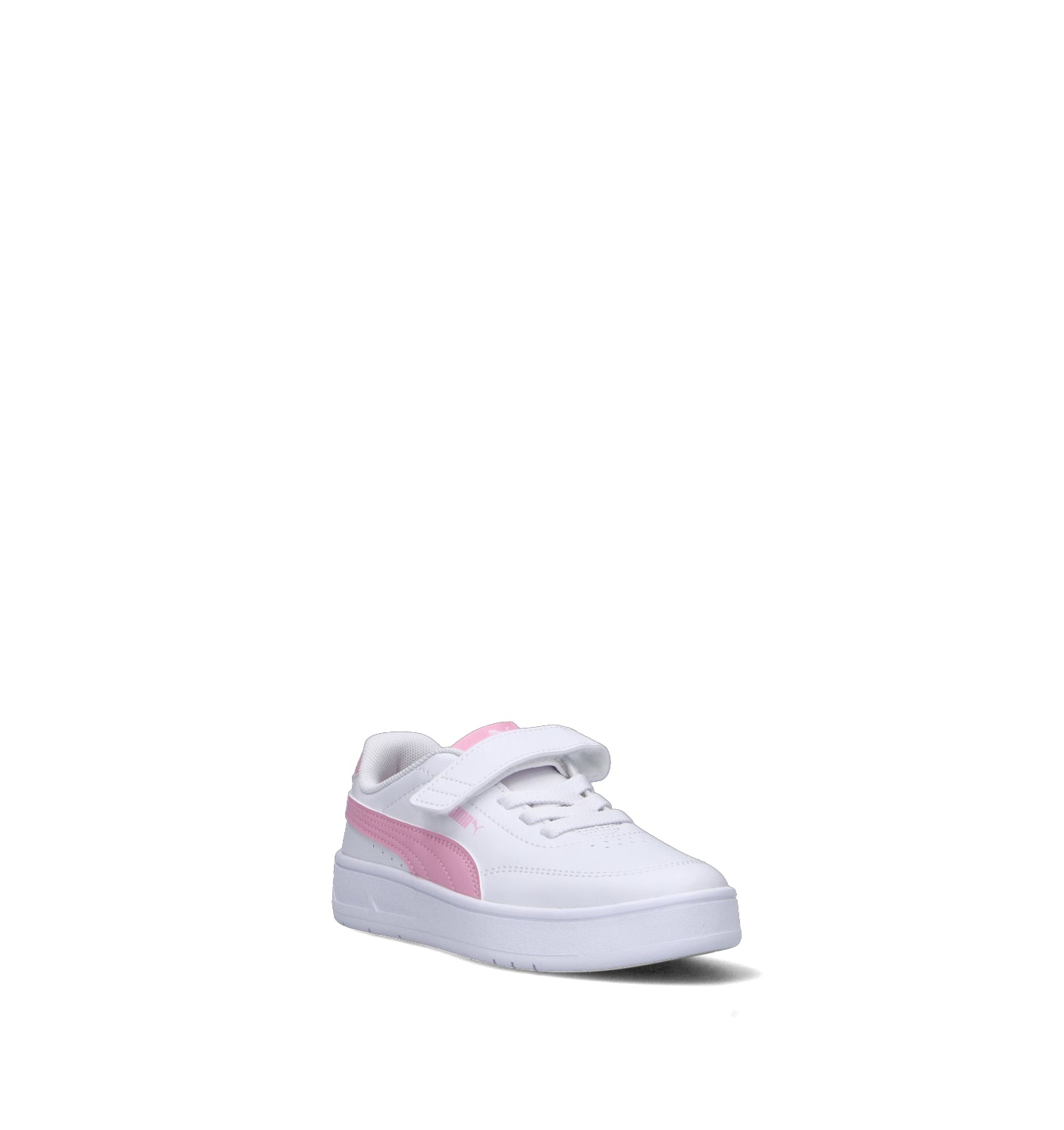PUMA COURT CLASSIC CLEAN AC + PS Sneaker bimba bianca/rosa