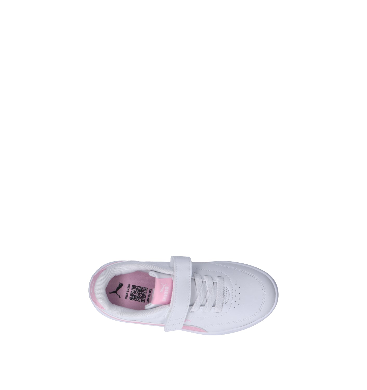 PUMA COURT CLASSIC CLEAN AC + PS Sneaker bimba bianca/rosa