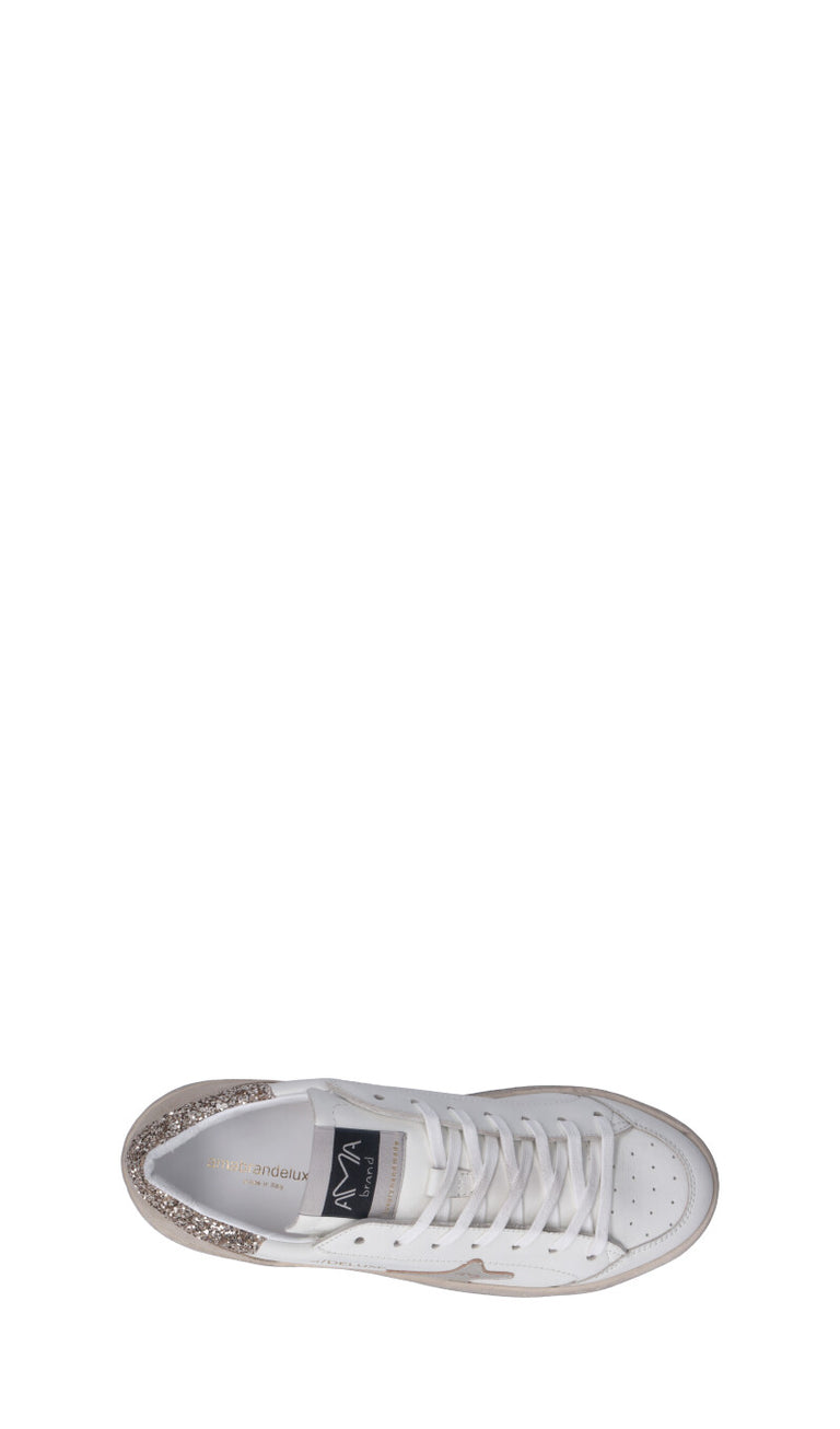 AMA-BRAND Sneaker donna bianca in pelle