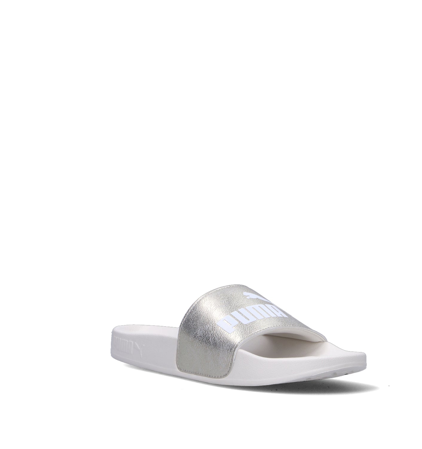 PUMA LEADCAT 2.0 METALLIC WHISPER Ciabatta donna bianca