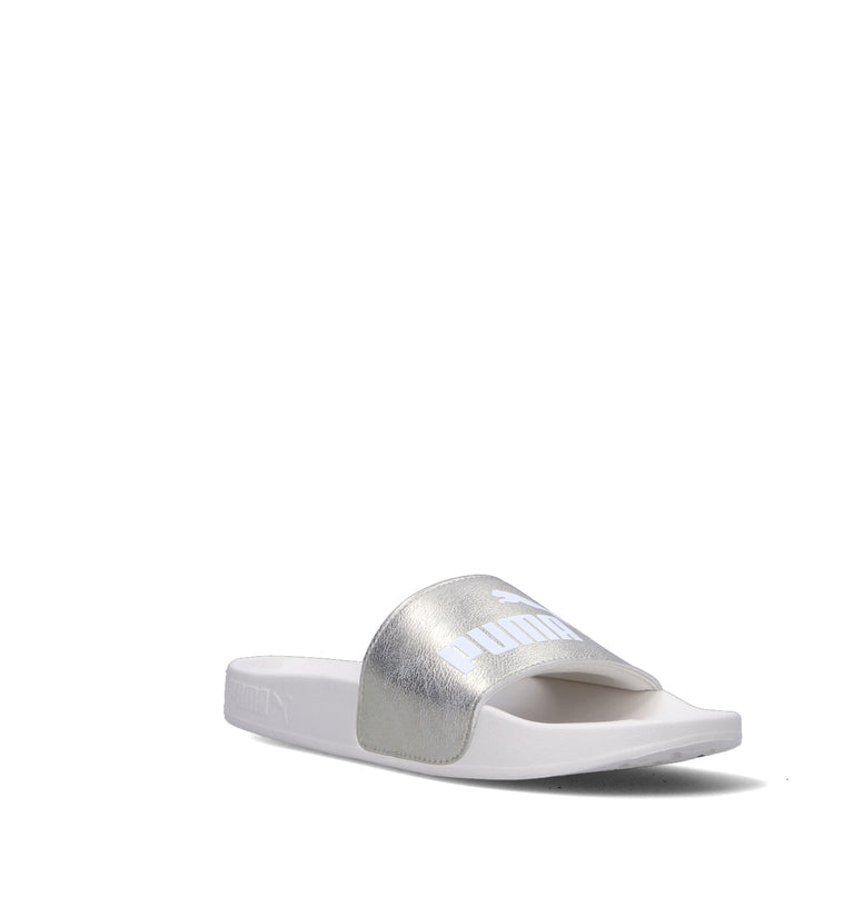 PUMA LEADCAT 2.0 METALLIC WHISPER Ciabatta donna bianca