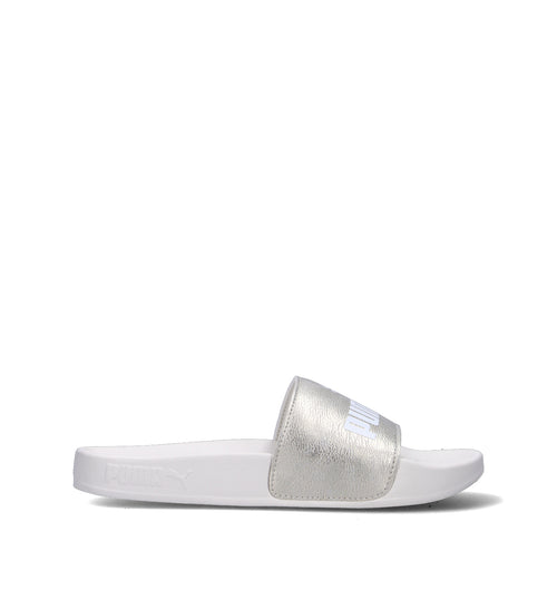 PUMA LEADCAT 2.0 METALLIC WHISPER Ciabatta donna bianca