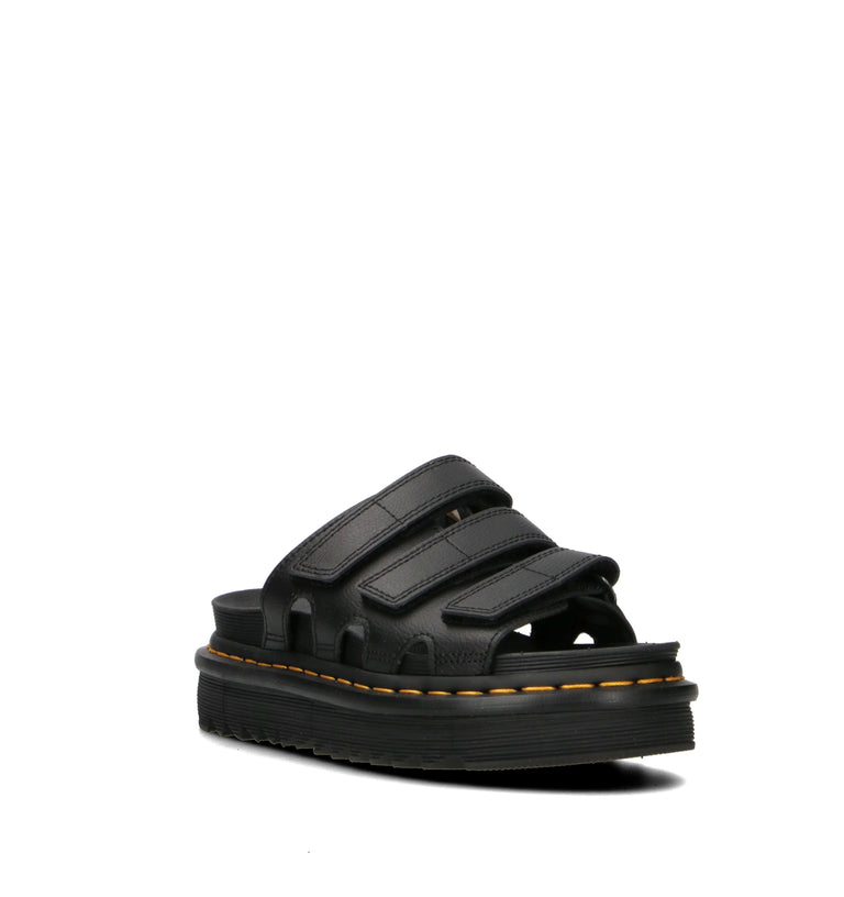 DR. MARTENS Ciabatta donna nera in pelle