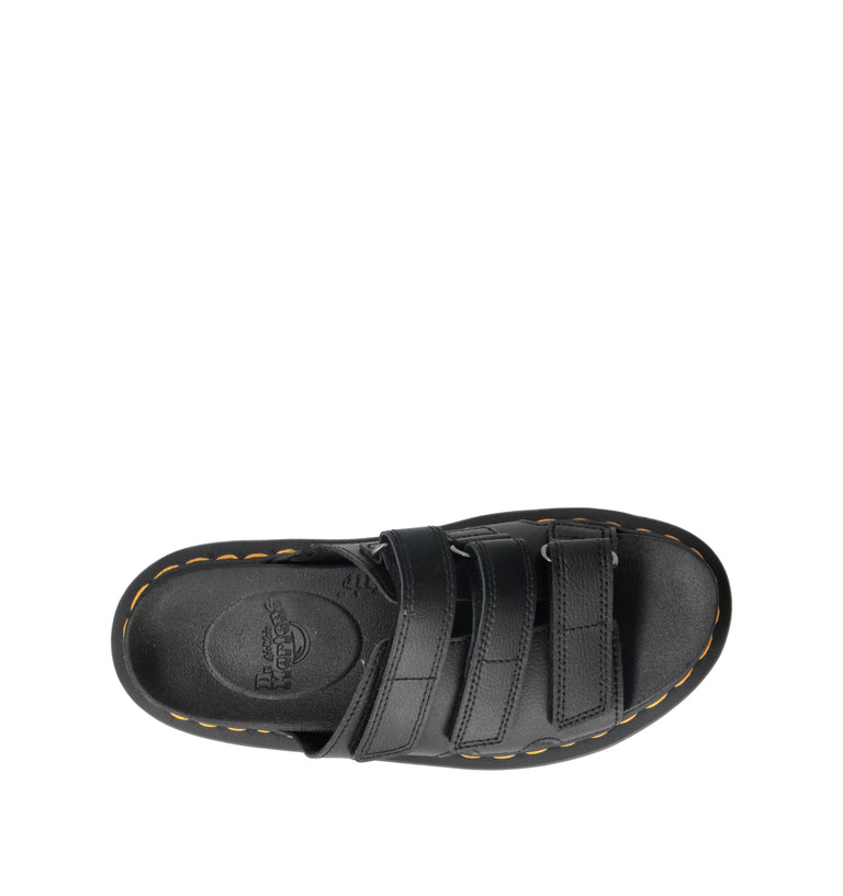 DR. MARTENS Ciabatta donna nera in pelle