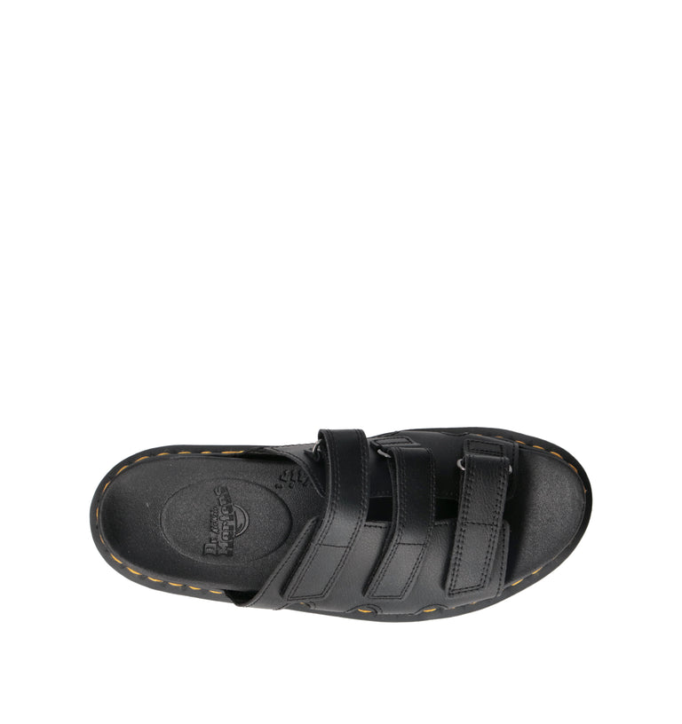 DR. MARTENS Ciabatta uomo nera in pelle