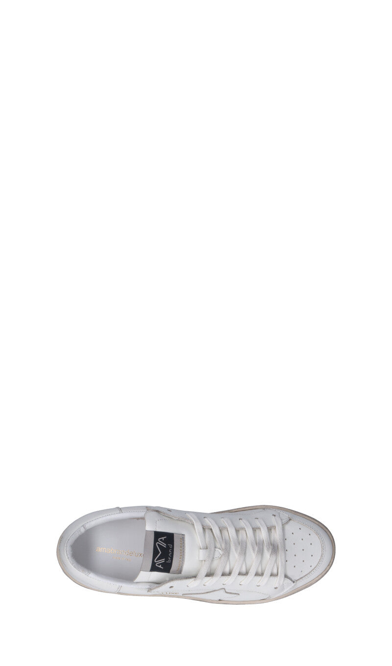 AMA-BRAND Sneaker donna bianca in pelle