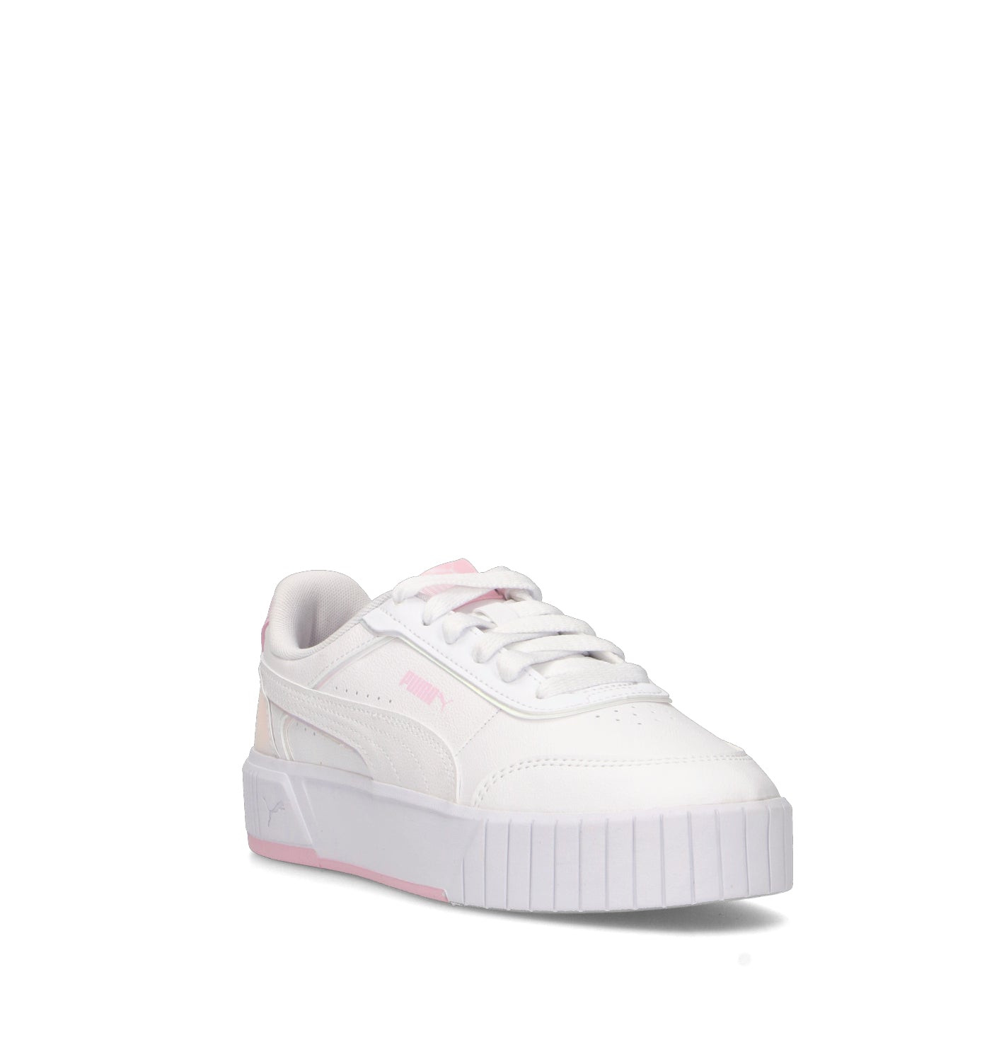 PUMA CARINA MIA HOLO 2.0 JR Sneaker ragazza bianca/rosa
