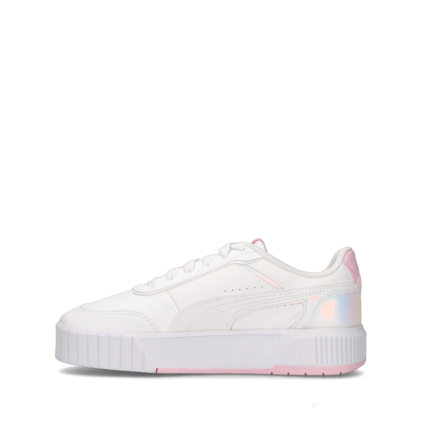 PUMA CARINA MIA HOLO 2.0 JR Sneaker ragazza bianca/rosa