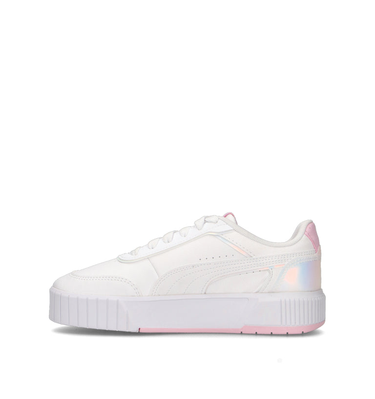 PUMA CARINA MIA HOLO 2.0 JR Sneaker ragazza bianca/rosa