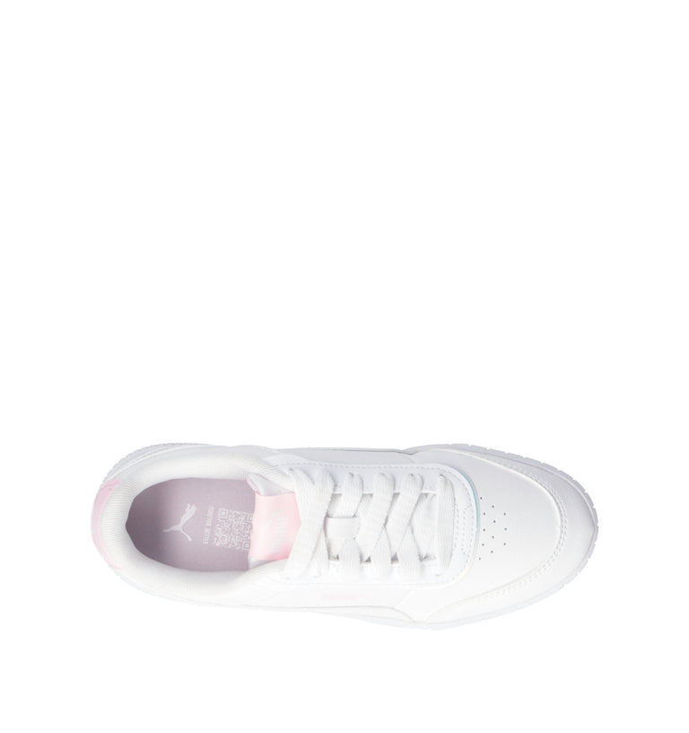 PUMA CARINA MIA HOLO 2.0 JR Sneaker ragazza bianca/rosa