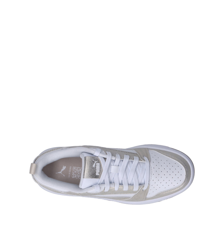 PUMA REBOUND V6 LOW METALLIC Sneaker donna bianca/oro