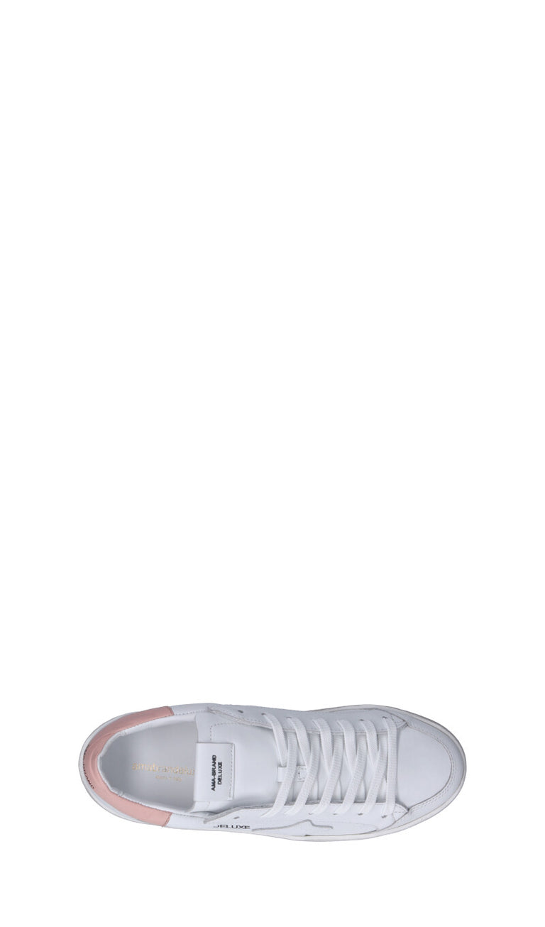 AMA-BRAND Sneaker donna bianca/rosa in pelle