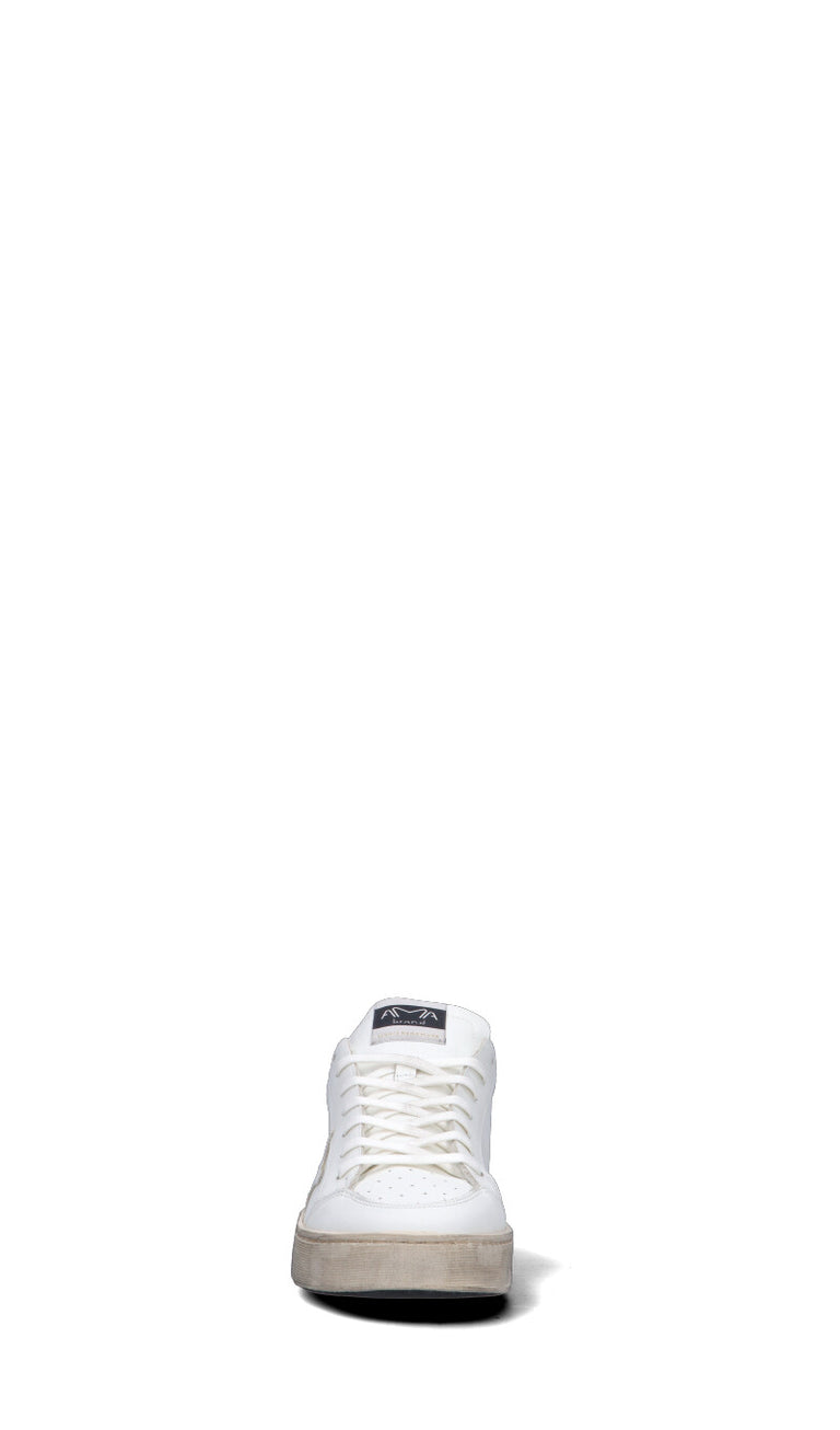 AMA-BRAND Sneaker uomo bianca in pelle