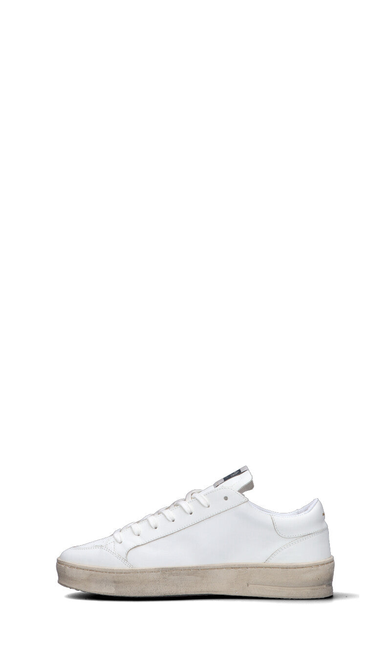 AMA-BRAND Sneaker uomo bianca in pelle