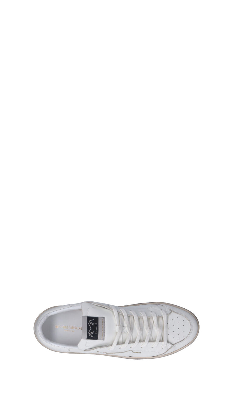 AMA-BRAND Sneaker uomo bianca in pelle