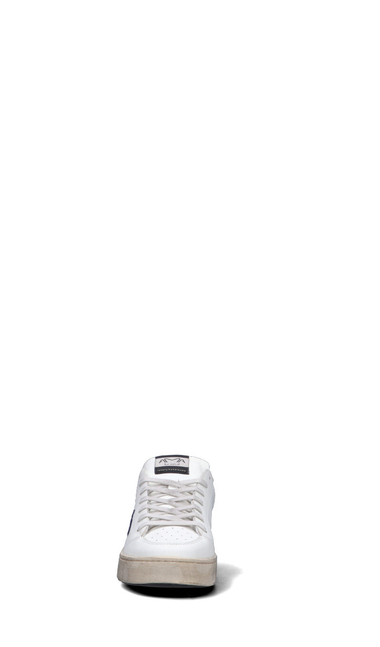 AMA-BRAND Sneaker uomo bianca/blu in pelle