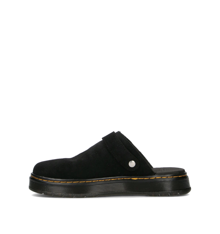 DR. MARTENS Sabot uomo nero in suede