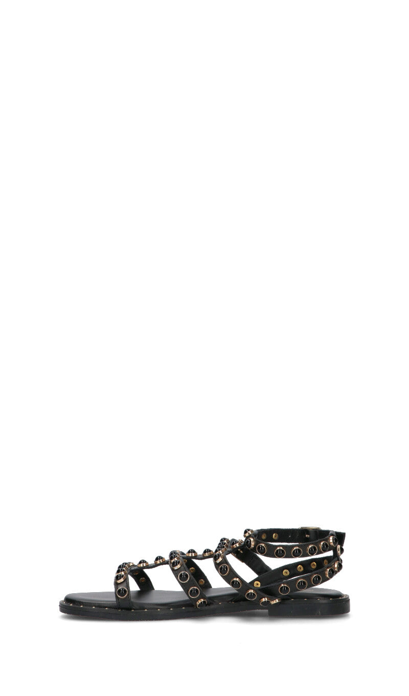 GRAFIA Sandalo donna nero in pelle