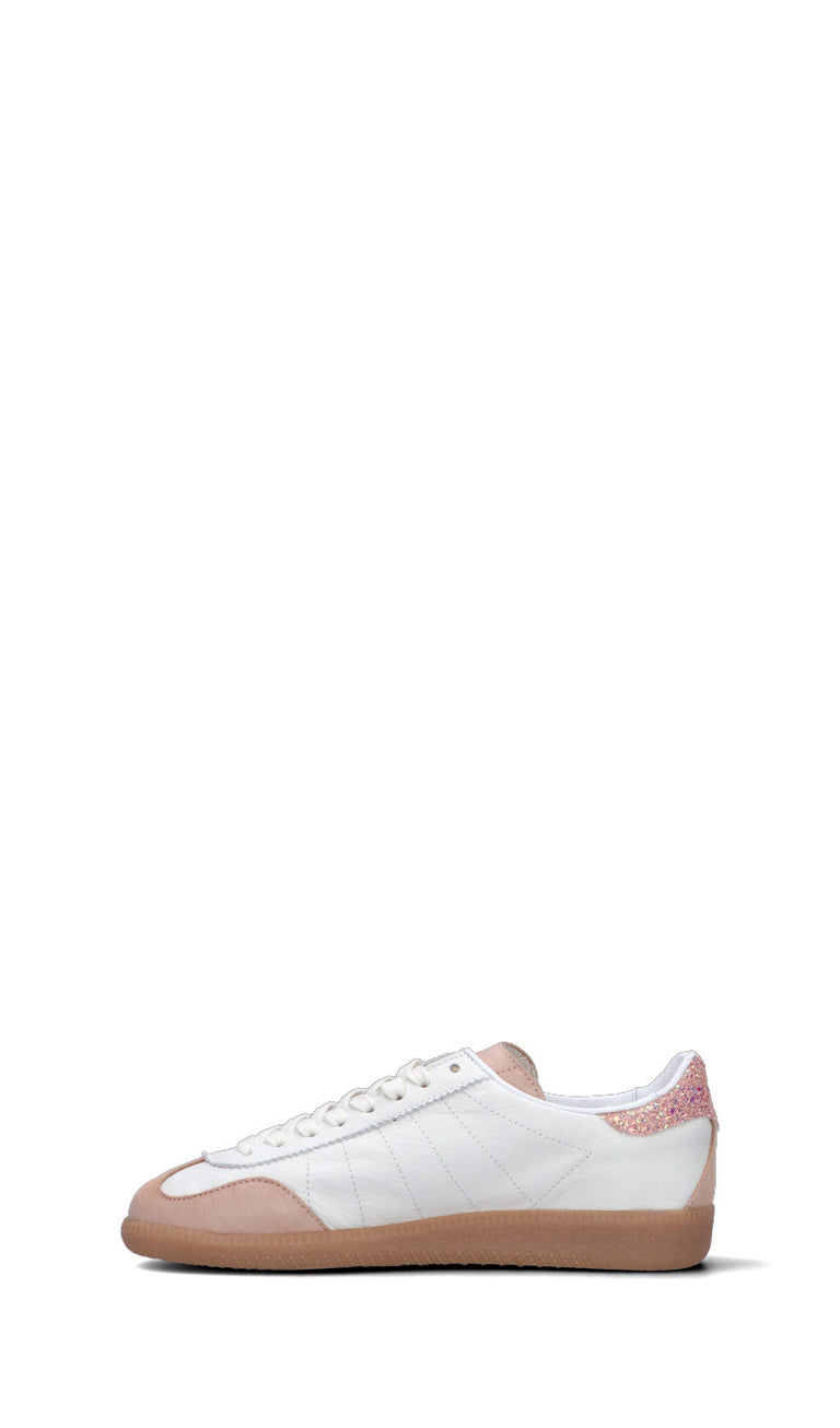 AMA-BRAND Sneaker donna bianca/blush in pelle