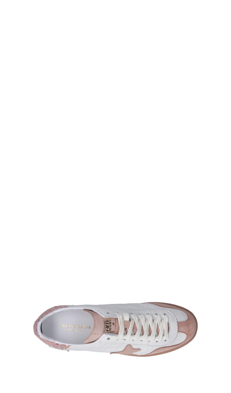 AMA-BRAND Sneaker donna bianca/blush in pelle