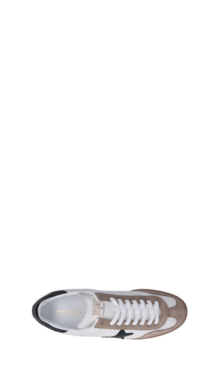 AMA-BRAND Sneaker uomo bianca/nera in pelle