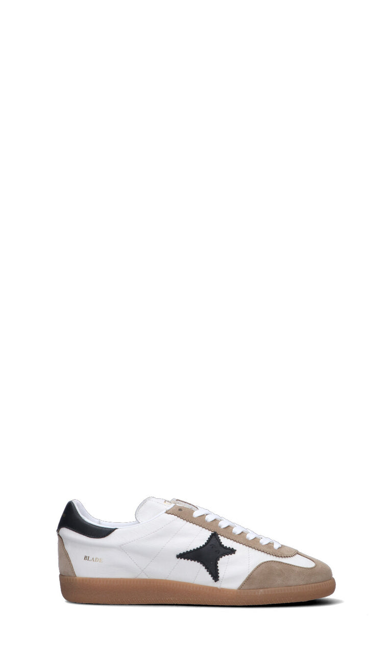 AMA-BRAND Sneaker uomo bianca/nera in pelle