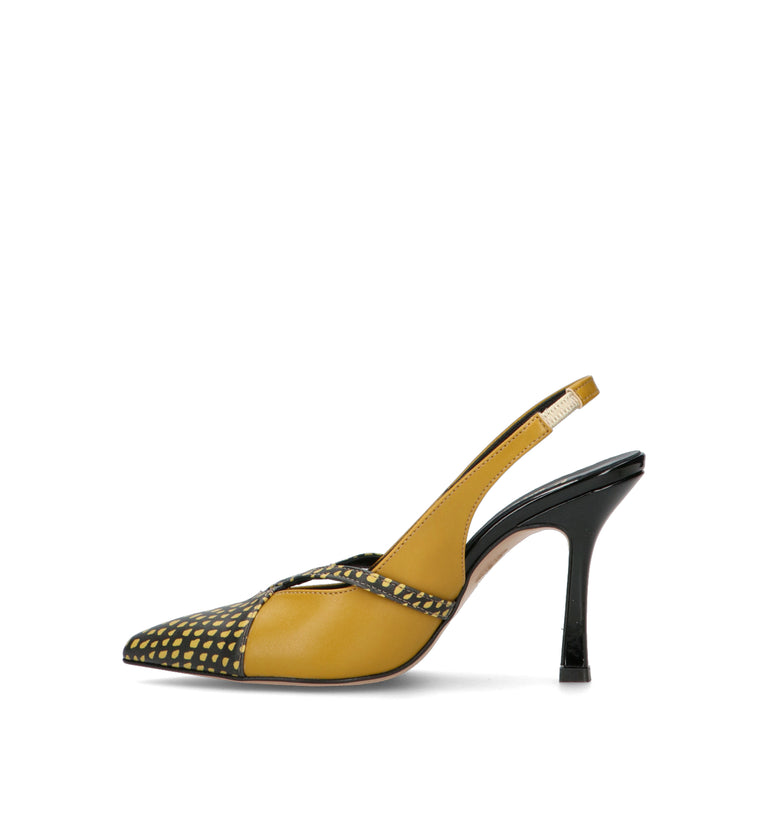REBECCA VAN DIK Slingback donna gialla