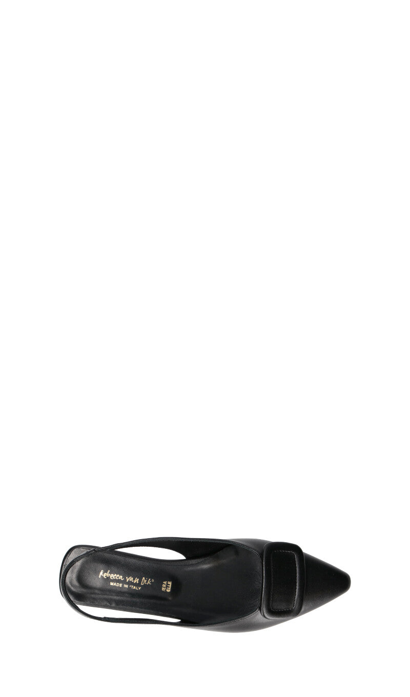 REBECCA VAN DIK SLingback donna nera