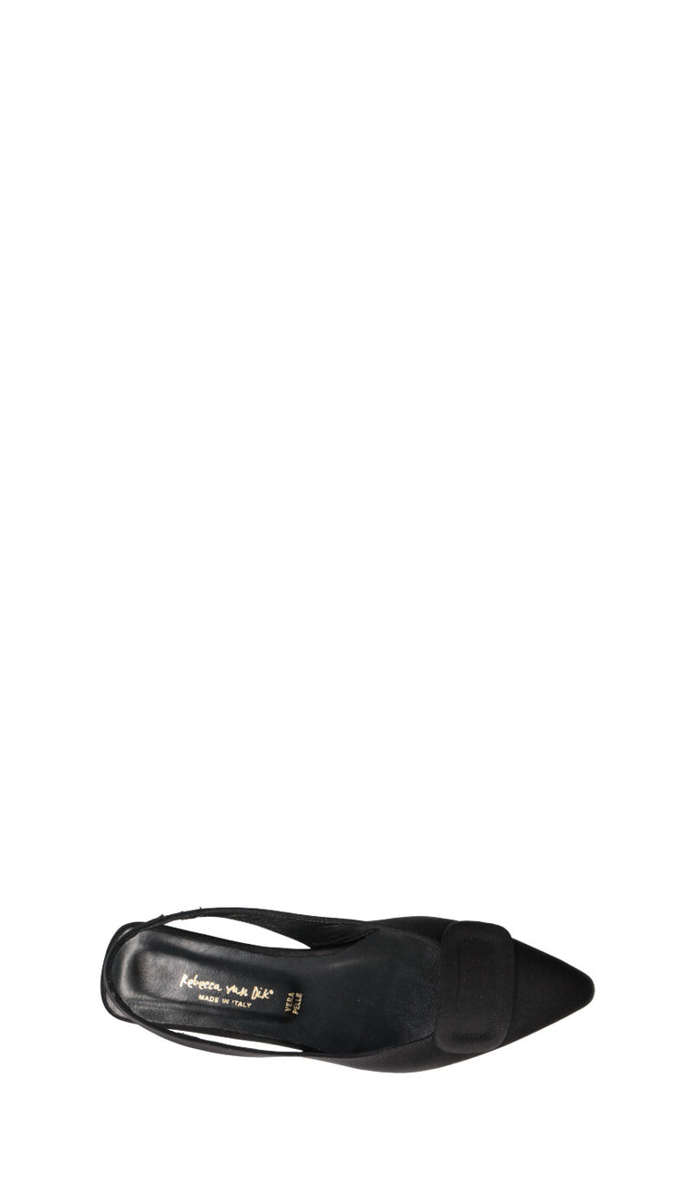 REBECCA VAN DIK Slingback donna nera