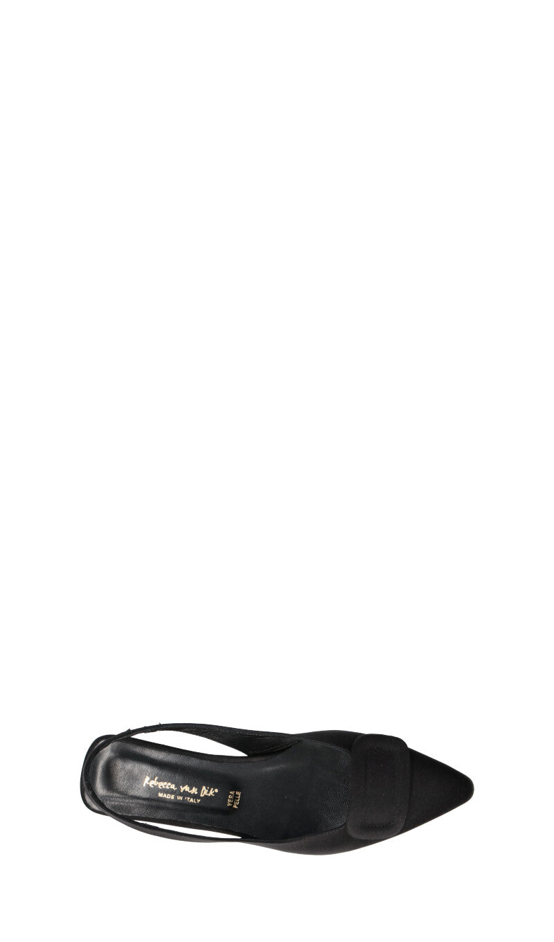 REBECCA VAN DIK Slingback donna nera