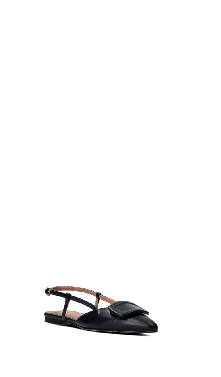 ALLESSENZA Slingback donna nera in pelle