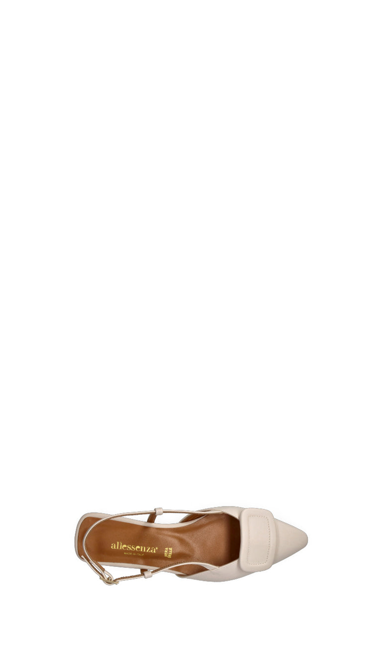 ALLESSENZA Slingback donna burro in pelle