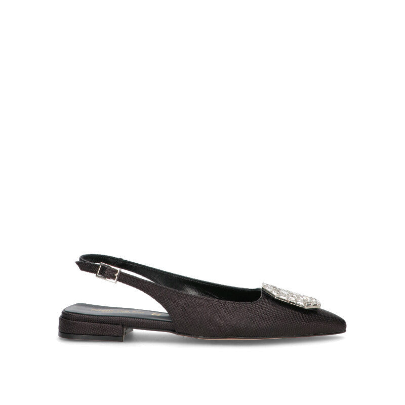 REBECCA VAN DIK Slingback donna nera