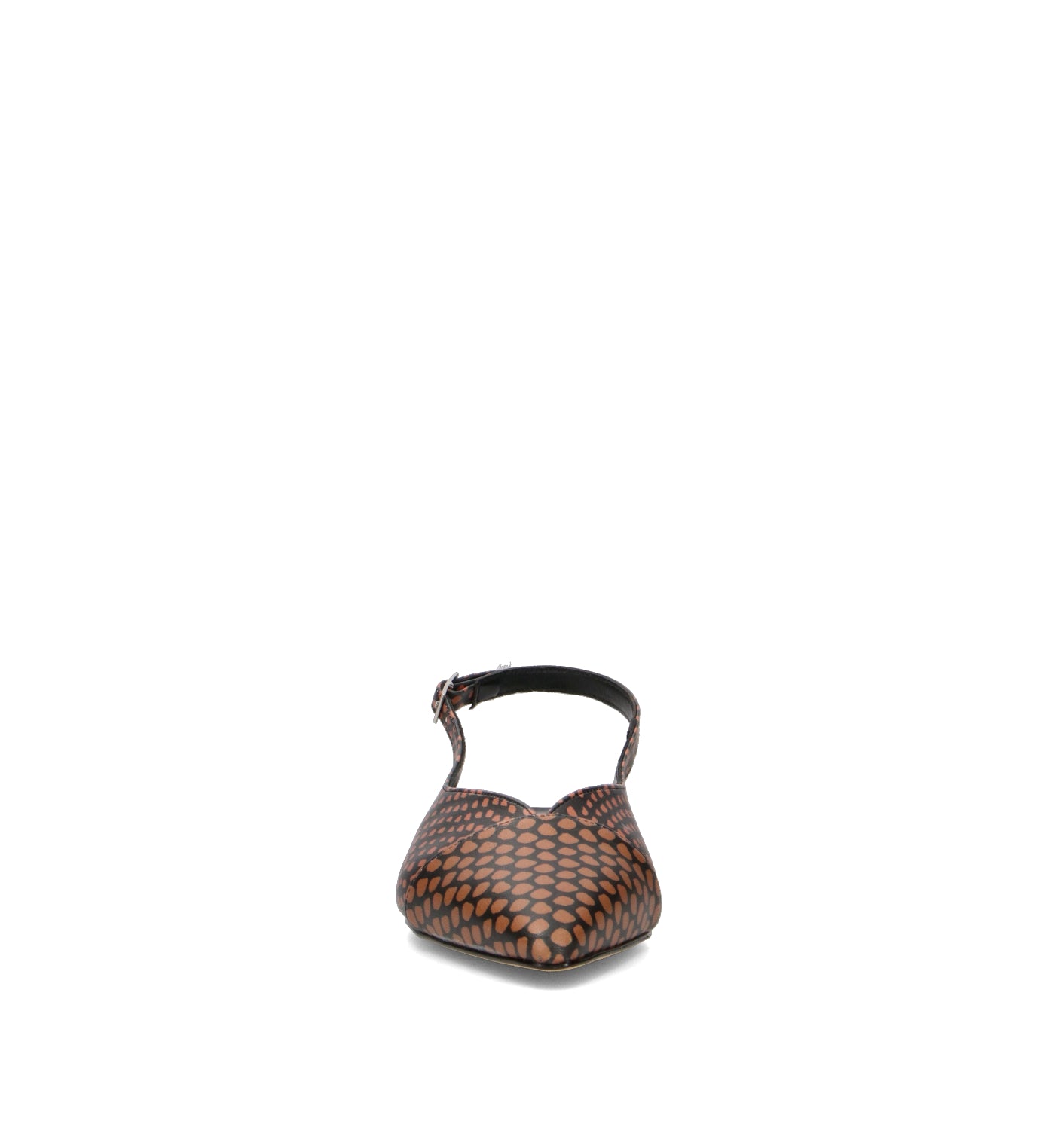 REBECCA VAN DIK Slingback donna cuoio/nera