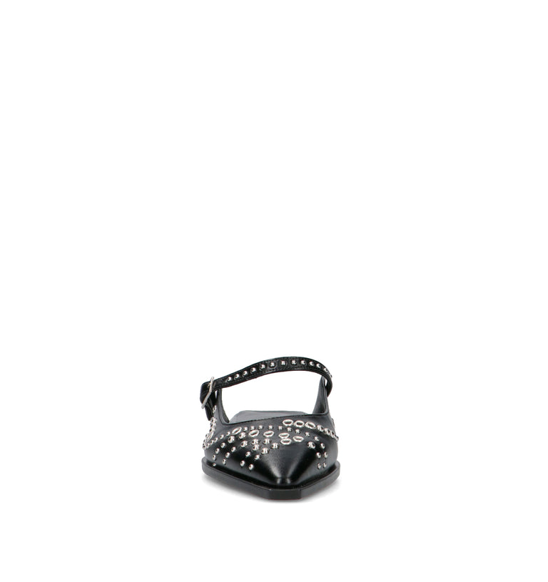 REBECCA VAN DIK Slingback donna nero