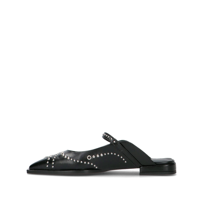 REBECCA VAN DIK Slingback donna nero