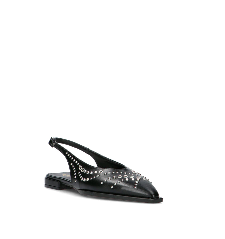 REBECCA VAN DIK Slingback donna nera